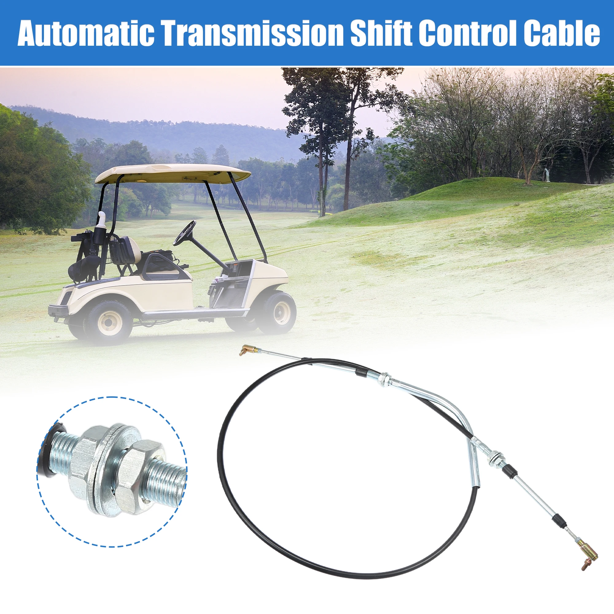 Motoforti Auto Gear Shift Cable Transmission Shifter Cable Replace Fit for Club Car Golf Carts 1984-1997