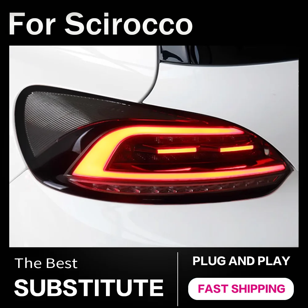 

AKD автомобильный Стайлинг задние фонари для VW Scirocco 2009-2014 светодиодный задний фонарь DRL указатель поворота задний задний тормоз аксессуары модифицированные