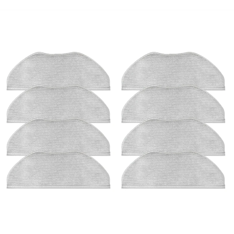 8Pcs Mop Cloth Replacement Parts For Tefal Rowenta X-Plorer Serie 95 RG7975WH RG7987WH Robotic Vacuum Cleaner Spare
