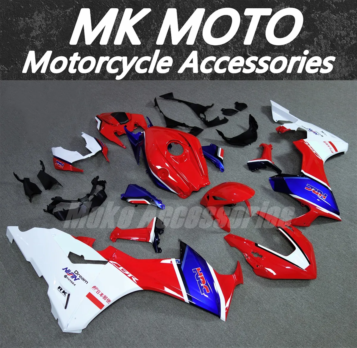 Motorcycle Fairings Kit Fit For Cbr1000rr 2017 2018 2019 Bodywork Set High Quality ABS Injection New Red White Blue-2