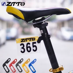 ZTTO Universal Bicycle Racing Number Plate Mount Holder Rear License Number Racing Card Bracket Bike Flashlight Holder Bracket