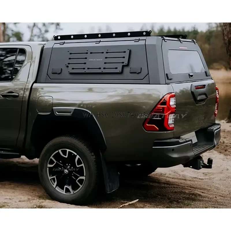 wmwmnu Aluminum Alloy Truck Canopy for Tundra Hilux Tacoma L200 Waterproof Hard Truck Toppers Accessory