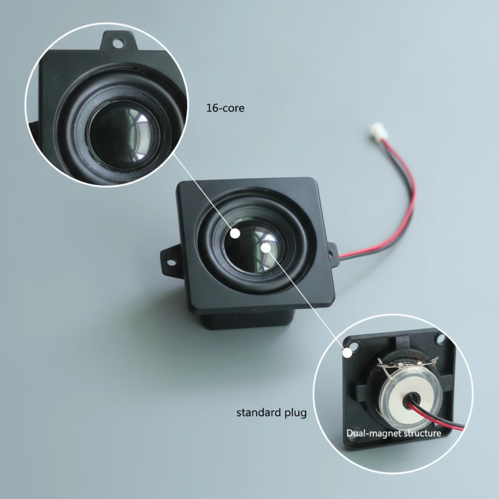 Speaker Enclosure with Wire Wired Car Speaker Cavity Sound Box Enclosure Slim Space Efficient for DIYers, Custom Builds