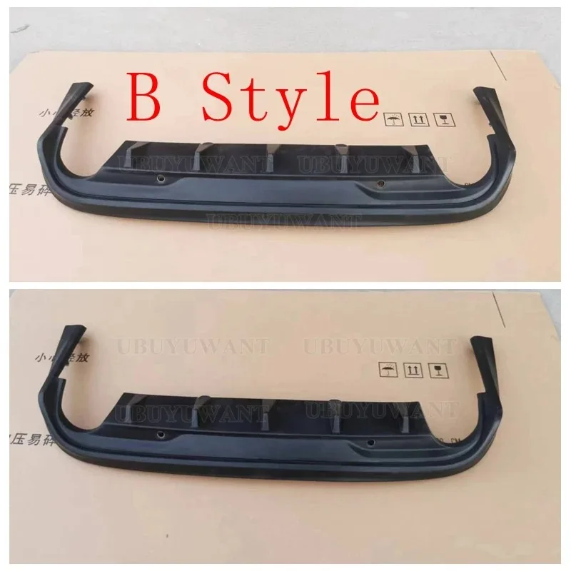 ABS Gloss Black Car Rear Bumper Diffuser Splitters Tuning Body Kits With Exhaust Tips For VOLVO S60 V60 2014-2016 view 6