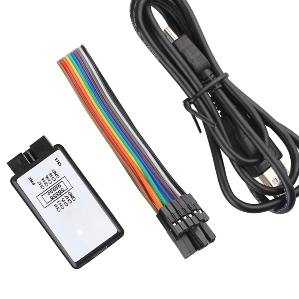 8-Channel For Logic Analyzer USB 24MHz 24M/s Sampling for Microcontroller Debugging UART I2C Protocol Decoding