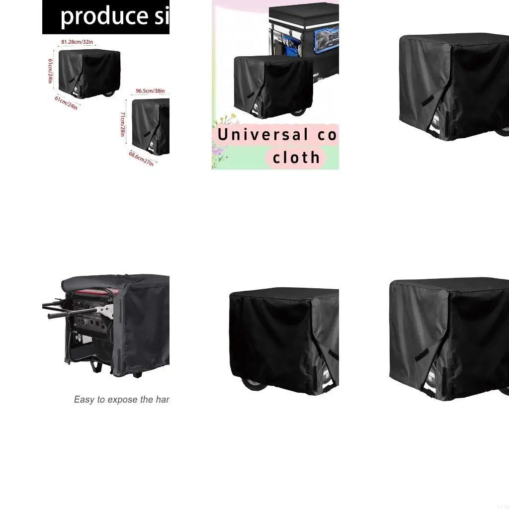 Portable Yard Cover with Coated Lining for Outdoor Equipment 37JD