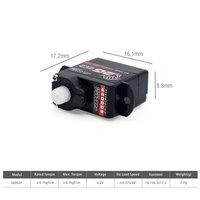 SURPASS HOBBY 2g 3.7g 4.3g 6g 8g RC DIGITAL SERVO For RC Car RC Plane Drone Mini Car Helicopter Fixed-wing Boat Robot RC Parts