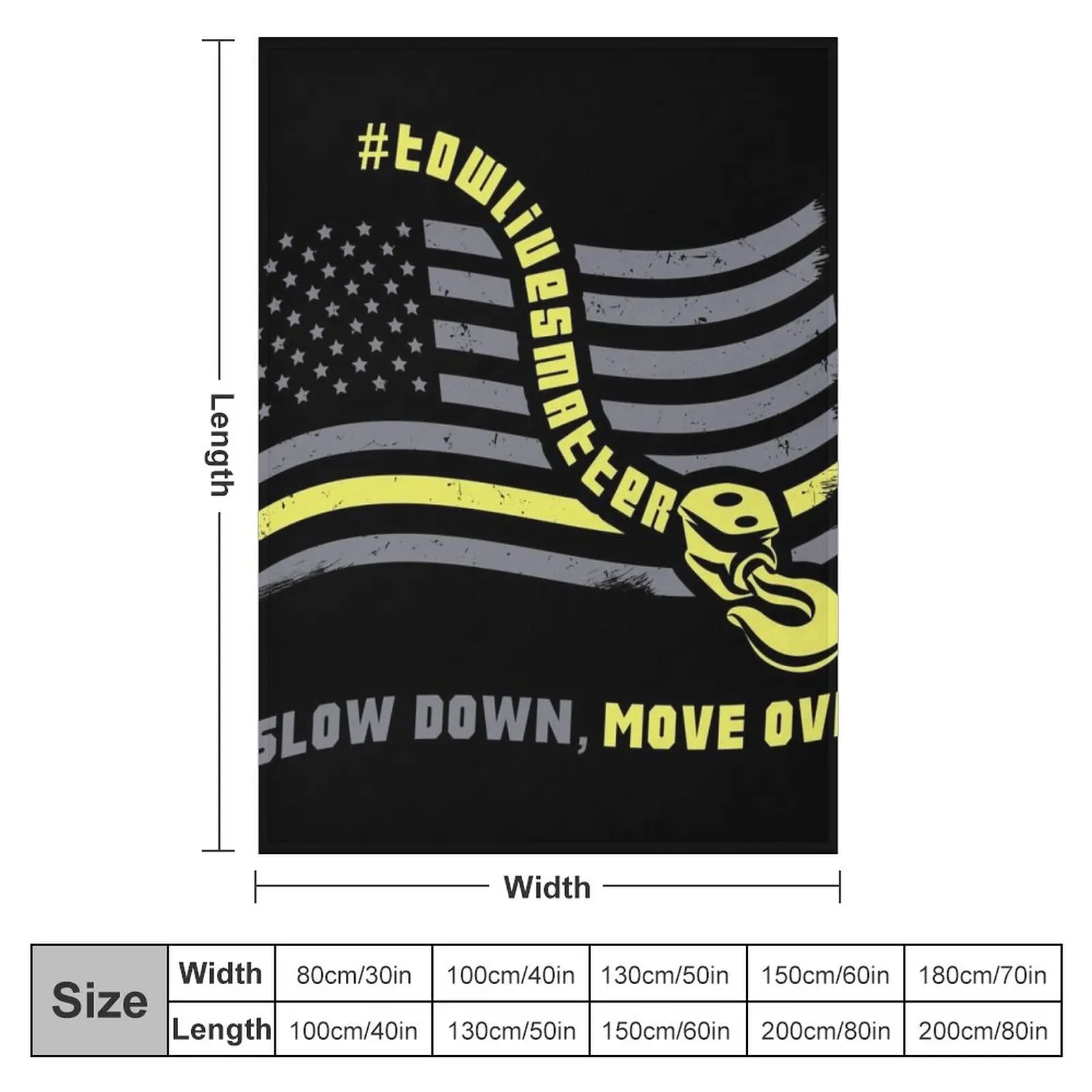 Slow Down Move Over - Tow Truck Operator Gift Throw Blanket Soft Big Blanket Bed covers