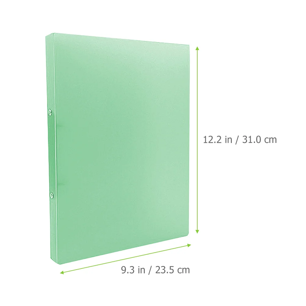 Information Binder Clamp Desktop File Organizer Important Document Holder Table Medical Case of Illness Light Green Travel
