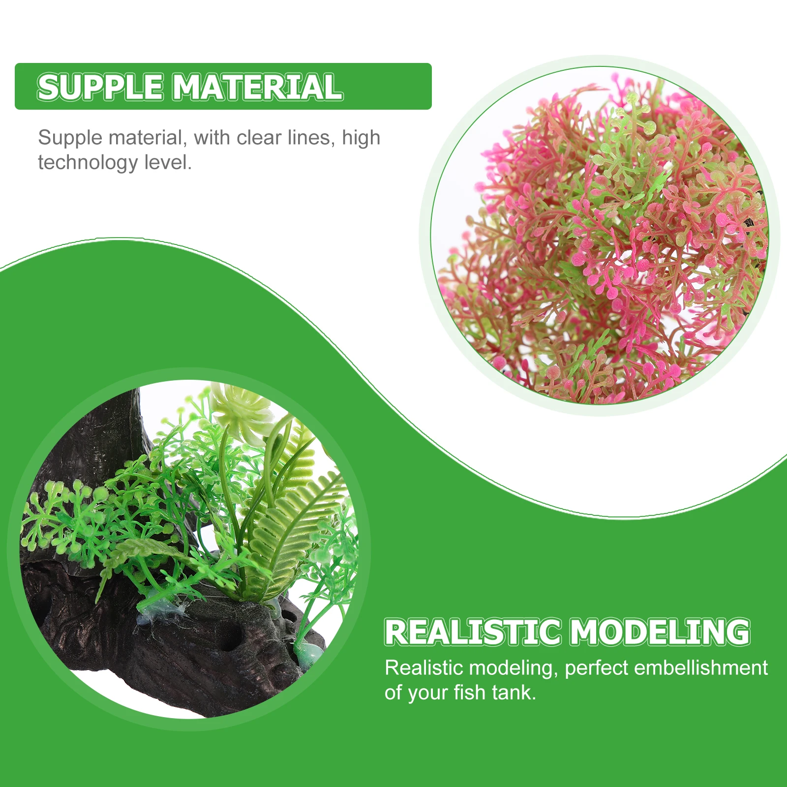 

Aquarium Decoration Artificial Plants Fish Tank L Underwater Grass Fake Plant Compact ABS Resin Eco Decor Pet Supplies