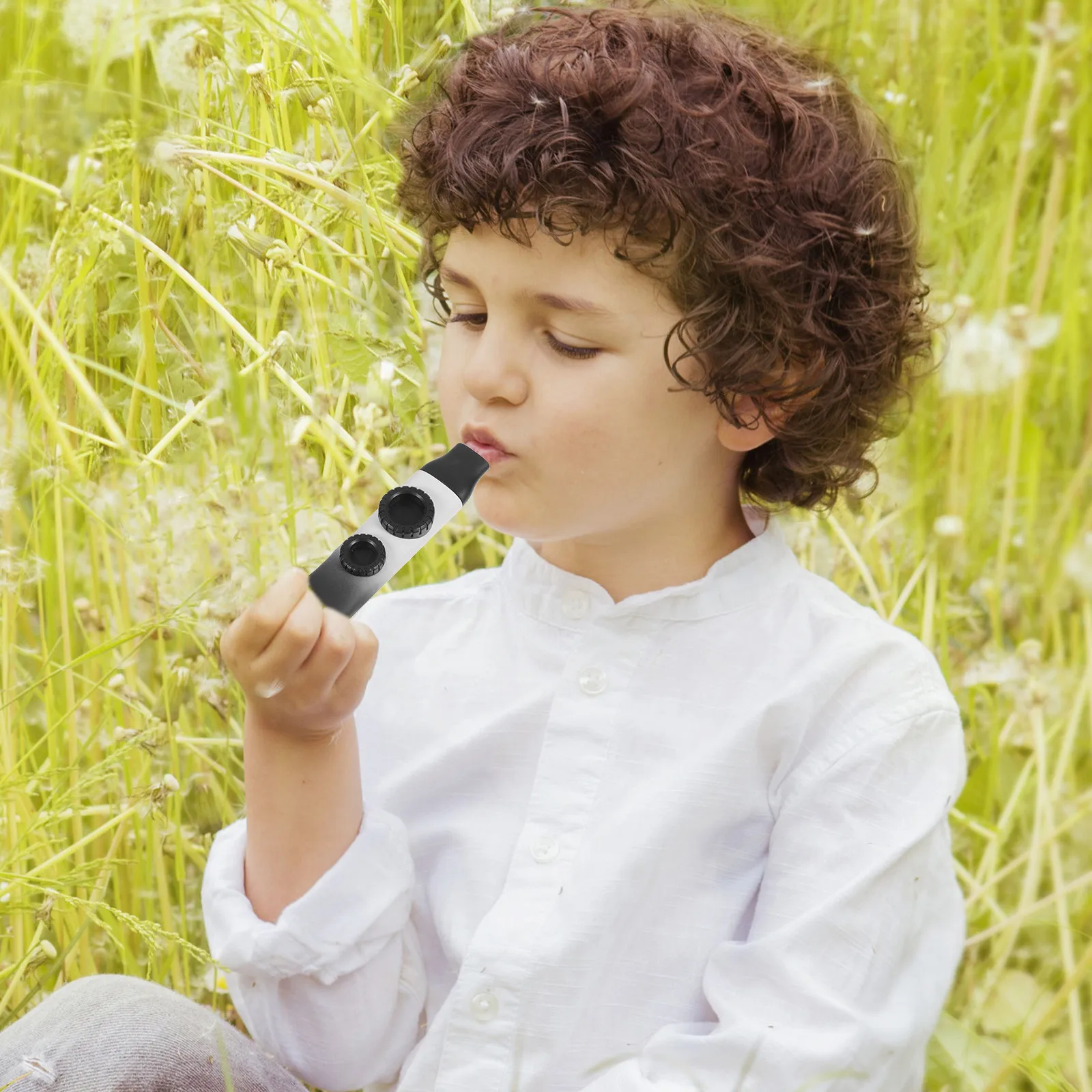 

Набор из 1 градиентного двухканального казу с регулируемым тоном, портативный музыкальный инструмент для взрослых, для гитары и укулеле