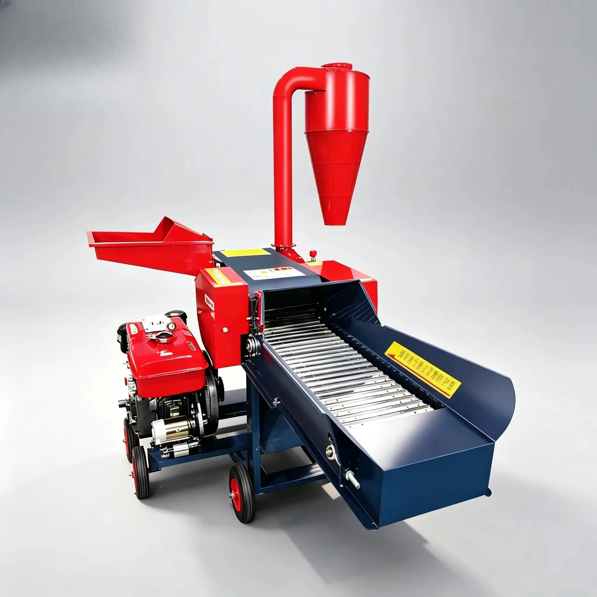 New Agricultural Emperor Diesel Straw Chaff Cutter Kneader Crusher for Cattle Sheep Goat Feed Processing Farms High-Efficiency
