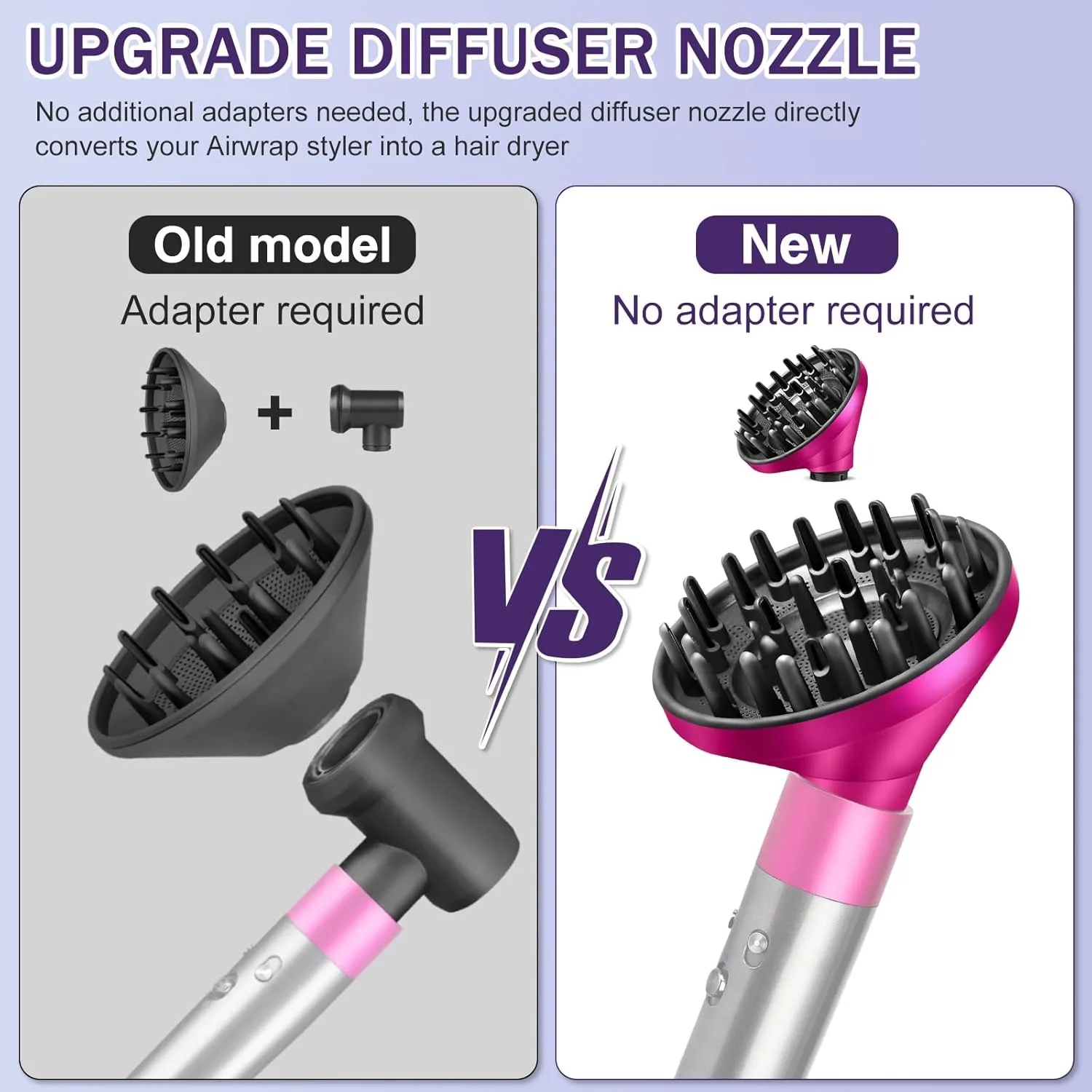 Upgraded Diffuser Attachment for Dyson Airwrap HS05 HS03 HS01 Hair Wave Nozzle Professional Hair Styling Curl Dryer Diffuser image 5