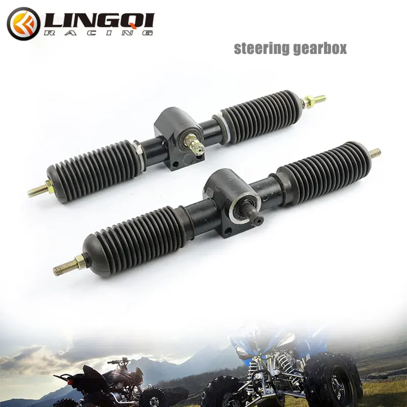 LINGQI RACING Go Kart Steering Wheel Rack Suspension System 315mm-535mm For ATV Quad Buggy Electric 110cc 125cc 150cc Parts