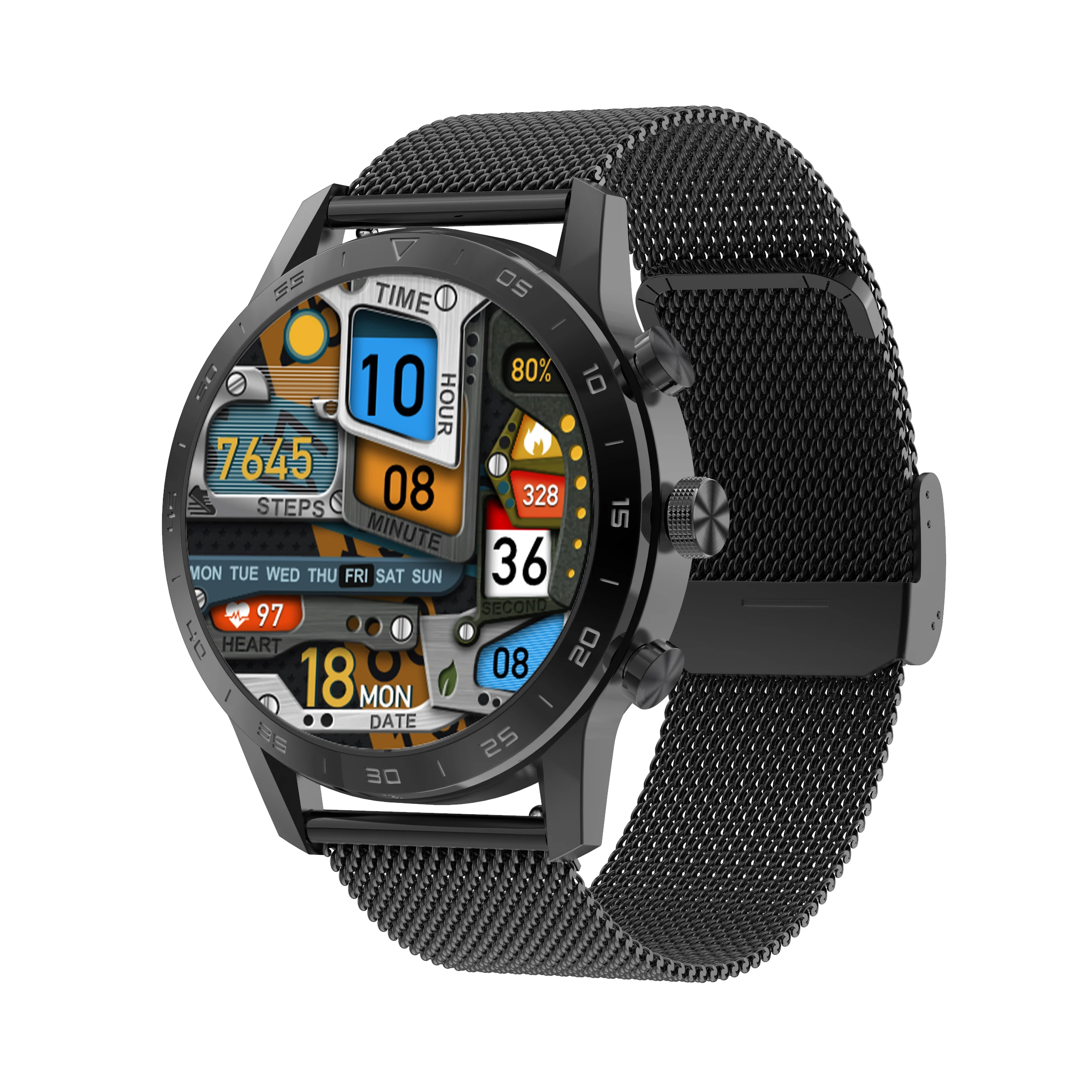 

DT70 Smart Watch Sport Man BT Call ECG Heart Rate Monitor Waterproof IP68 Full Round Fitness Tracker Smart Watch Wristband KK70