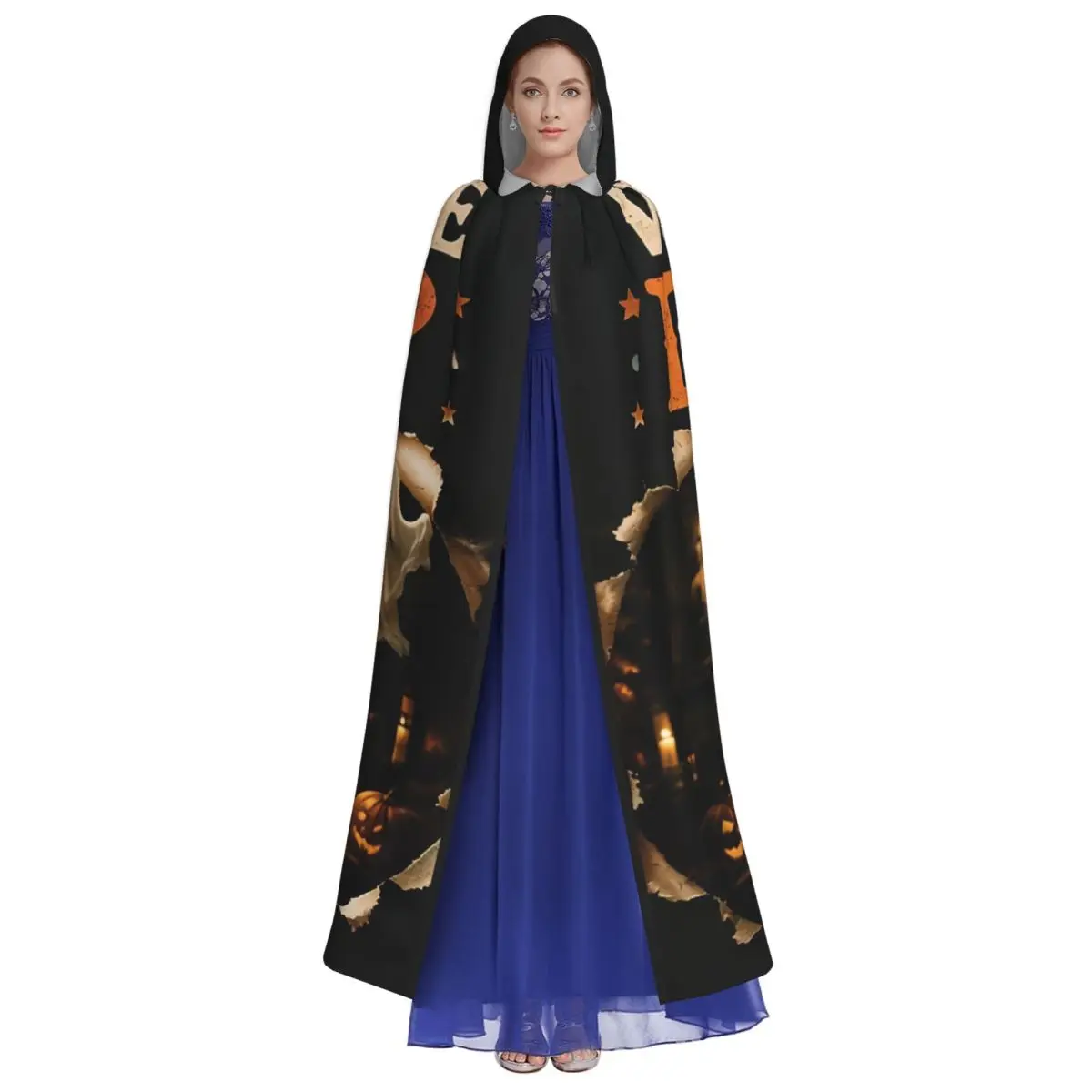 Halloween Goose Duck Unique Cosplay Cloak Funny Art Hooded Cape for Aldult
