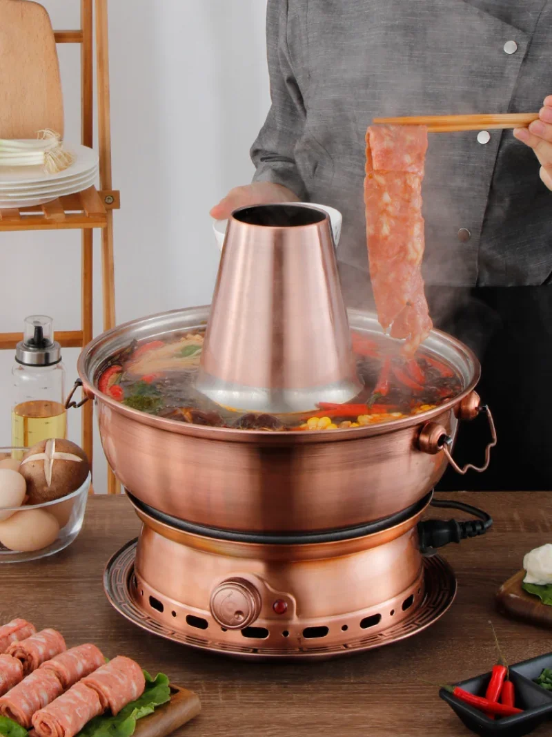 120V Zibo fire boiler Old Beijing fire boiler Copper imitation hot pot