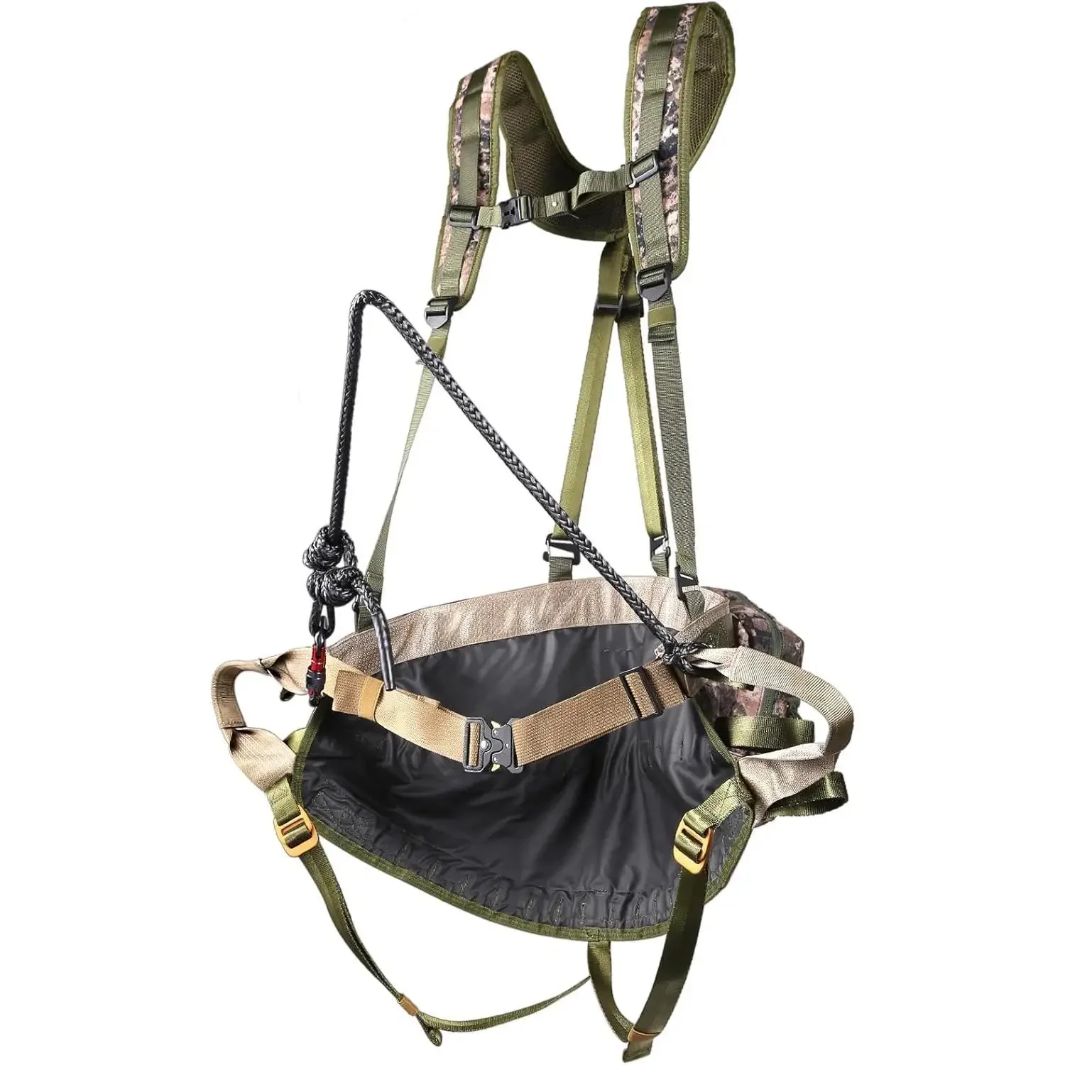 Hunting Saddle, Ultra Comfortable Tree Saddle, Lightweight Treestands Accessories for Hunting, Adjustable Tree Climbing Saddle,