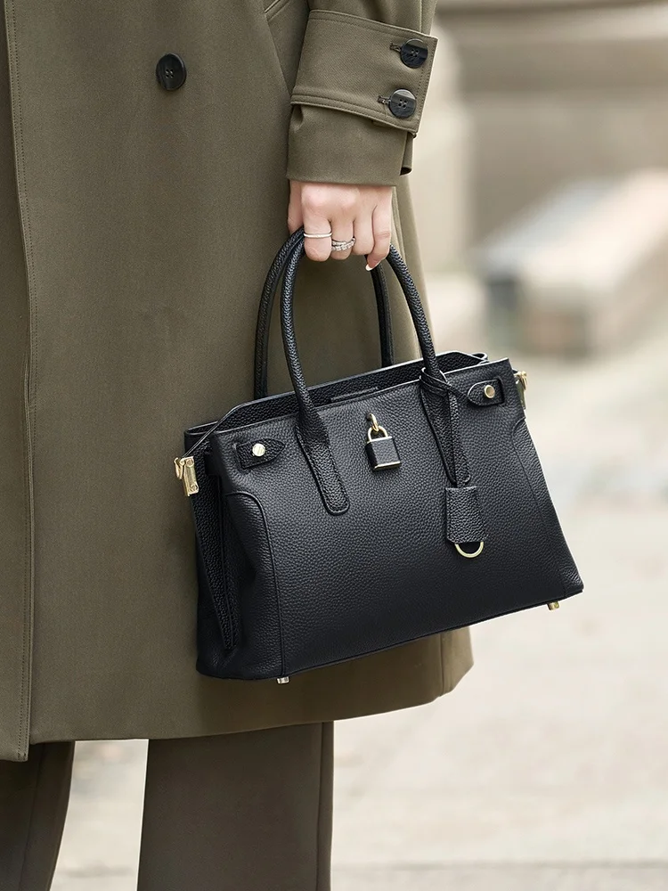 

Jule Luxury Leather Handbag Women's Faion Platinum Bag Spring Summer Ladies Handbag Commuter Platinum Handbag