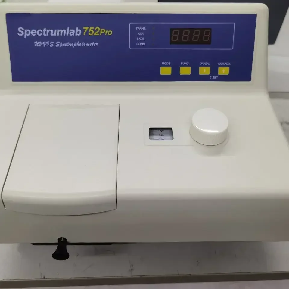 Espectrofotómetro UV-Vis 752 Pro de laboratorio de sellado en caliente y alta calidad Espectrómetro de ancho de banda de 2 nm a precio económico