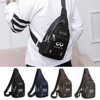Car Accessories Men's Shoulder Bag Card Case Coin Purse Waist Pack For Infiniti Q50 FX35 Q30 G37 Q70 QX70 G35 Q60 QX50 QX60 QX80