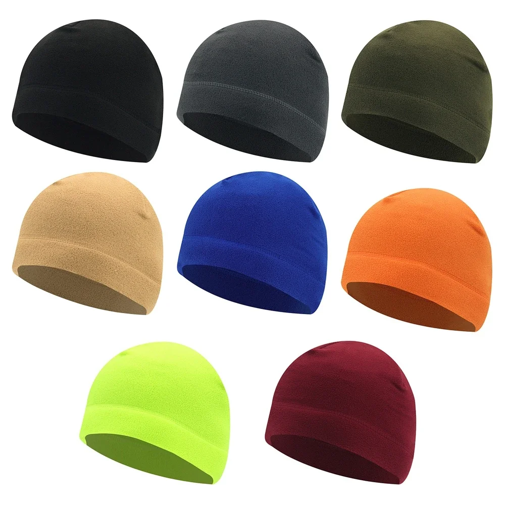 Windproof Women Men Polar Fleece Beanie Hat Skiing Ear Cover Warmer Caps Thermal Sports Cycling Cap Adult Casual Beanies Cap