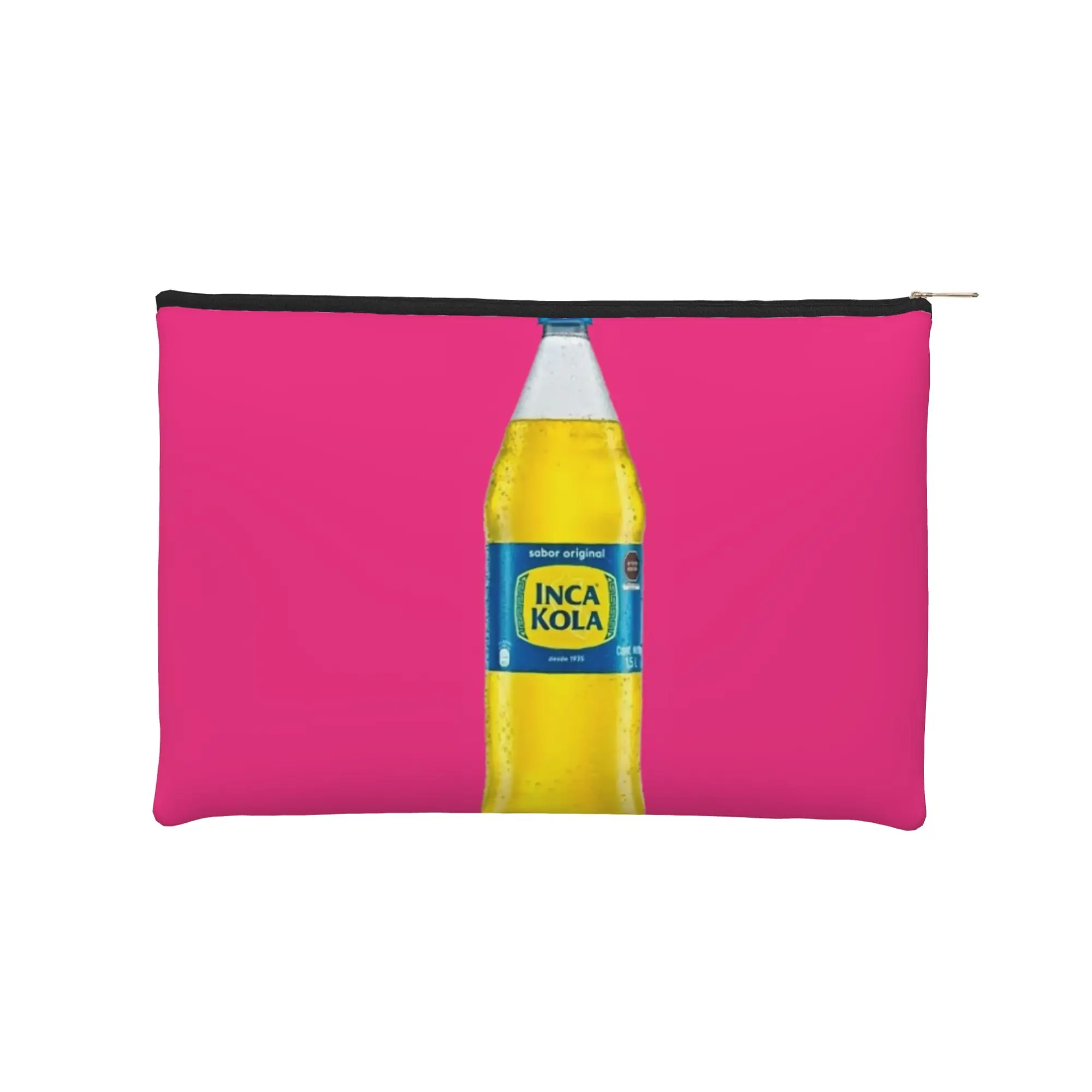 

Стильная косметичка iInca Kola с принтом бутылки, дорожная косметичка iInca Kola на молнии, дорожная косметичка для путешествий