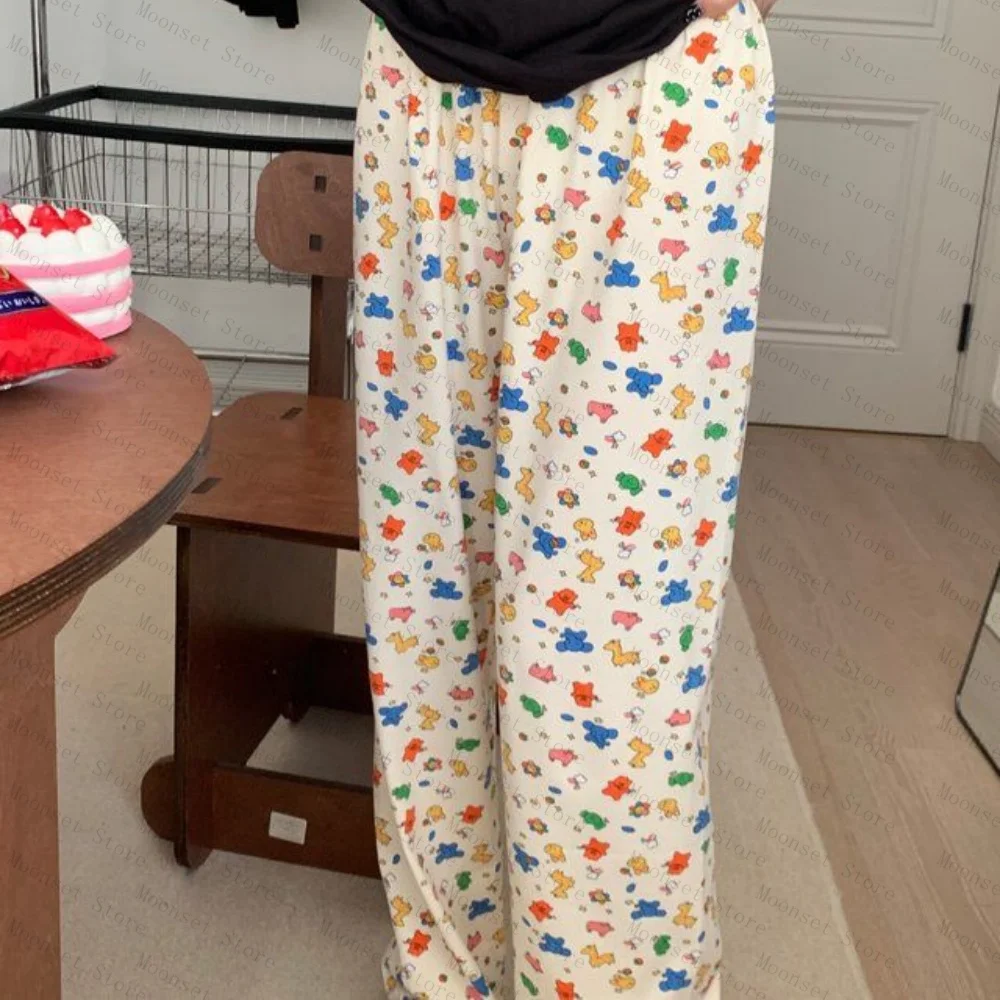 سراويل منزلية نسائية من حرير الحليب للخريف والشتاء سراويل بيجامة بنمط جديد ناعمة ومريحة يمكن ارتداؤها في الخارج #4