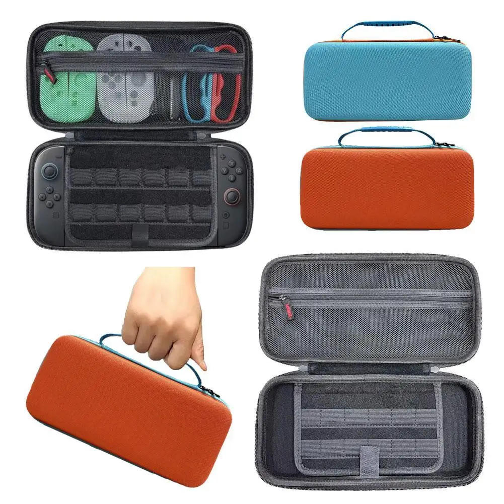 Switch 2 Mini用EVAハードケース、ゲームカード収納付き収納バッグ、コンソール＆アクセサリー用ナイロン保護カバー