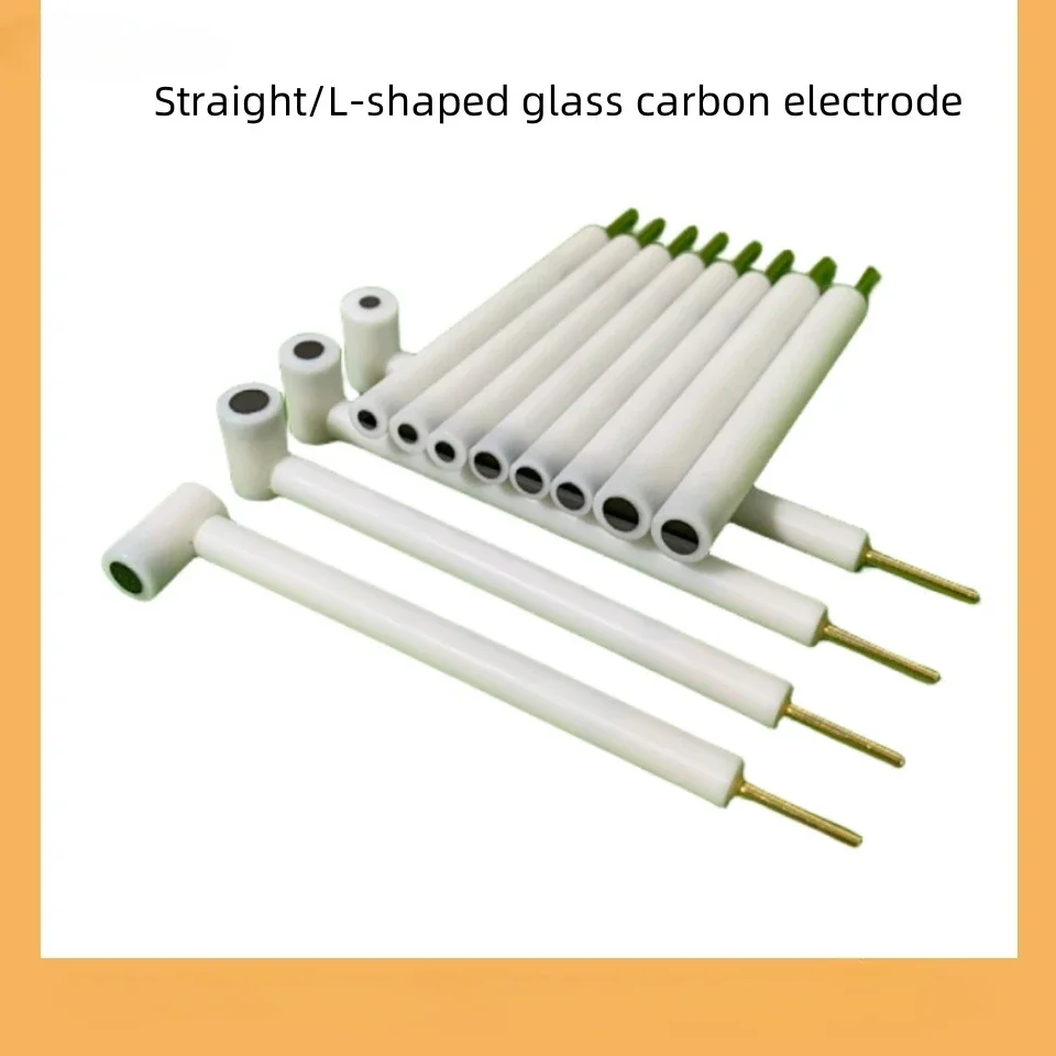 

1pc 3mm/4mm/5mm straight/L-shaped glass carbon GC electrode/for electrolytic electrochemical experiments