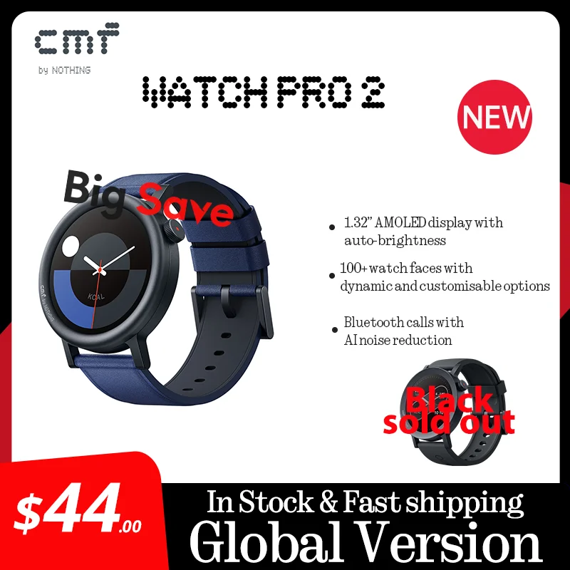 Global Version CMF by Nothing Watch Pro 2 1.32