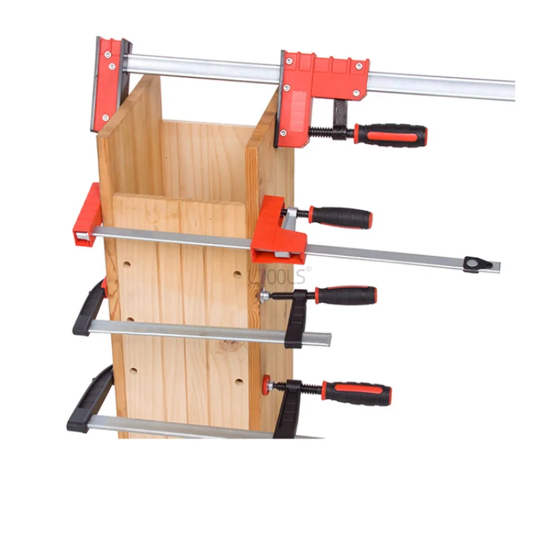 Imagem -05 - para Madeira F-tipo Clamp Parallel Fixture Wooden Board Splicing Fixação Rápida Clamping Device 12 Aço Inoxidável