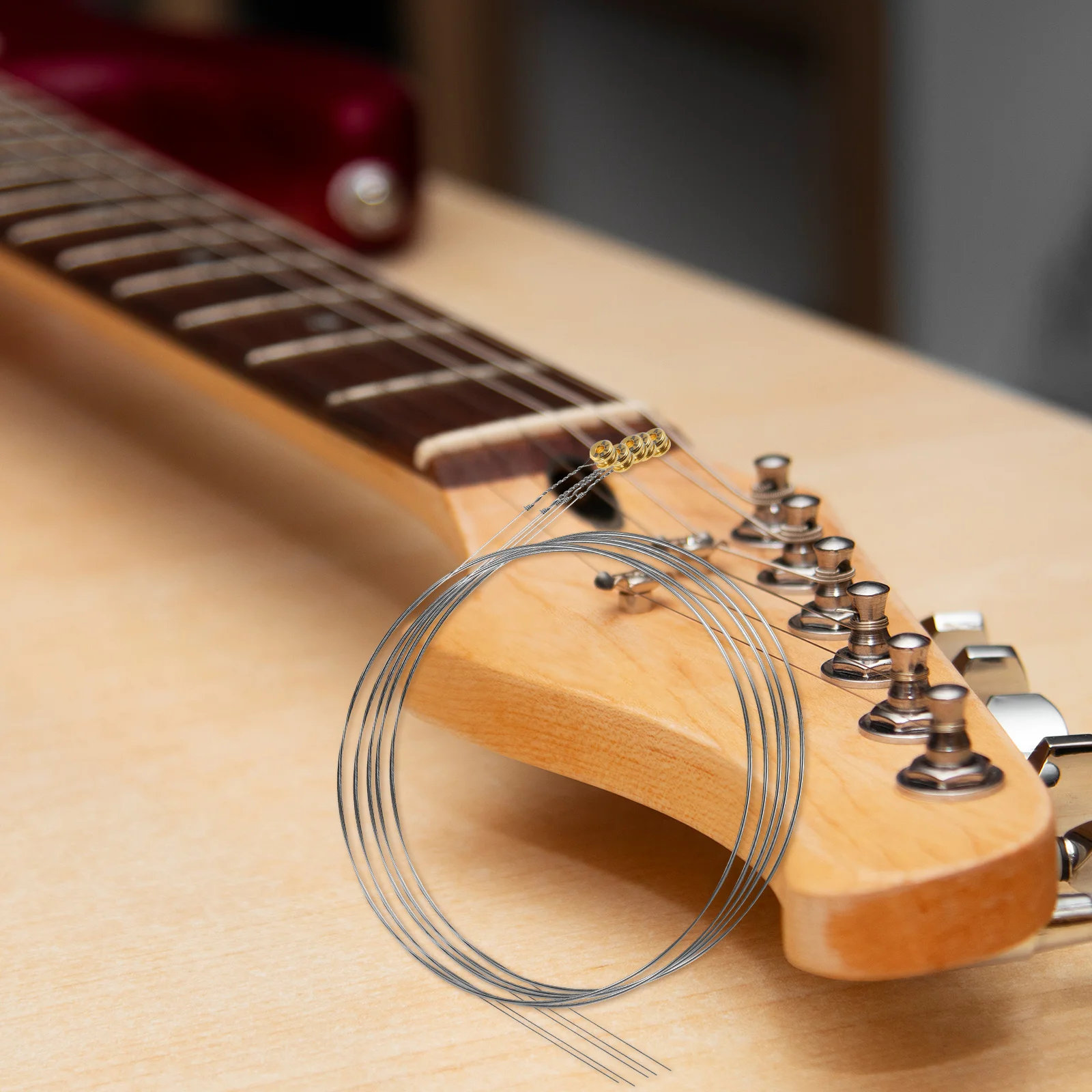 

5pcs Electric Strings Steel B-2Nd String Acoustic Tone Sturdy For Live Practice String Pack Steel Strings For