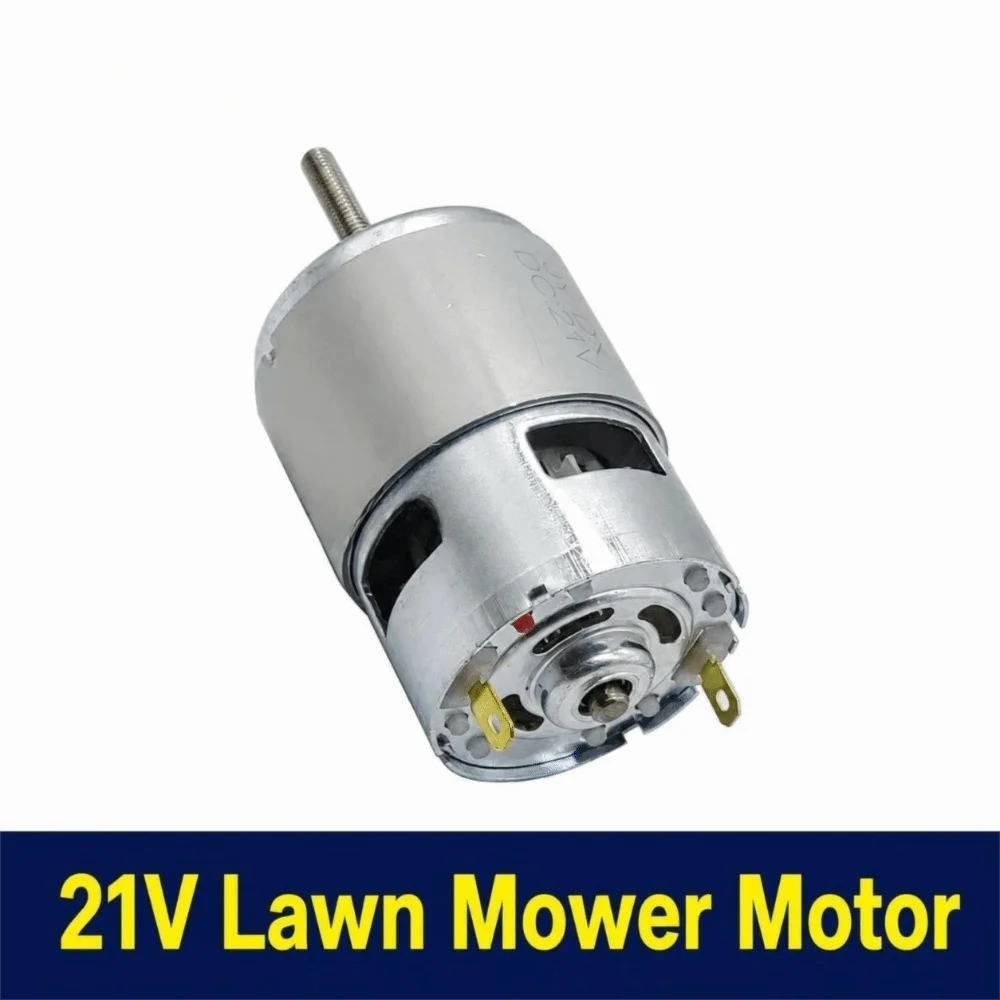 Efficient 755 Type DC Motor 21V Screw Shaft Grass Trimmer Motor Metal Shell Long Shaft Tool Motor Power Tool Replace