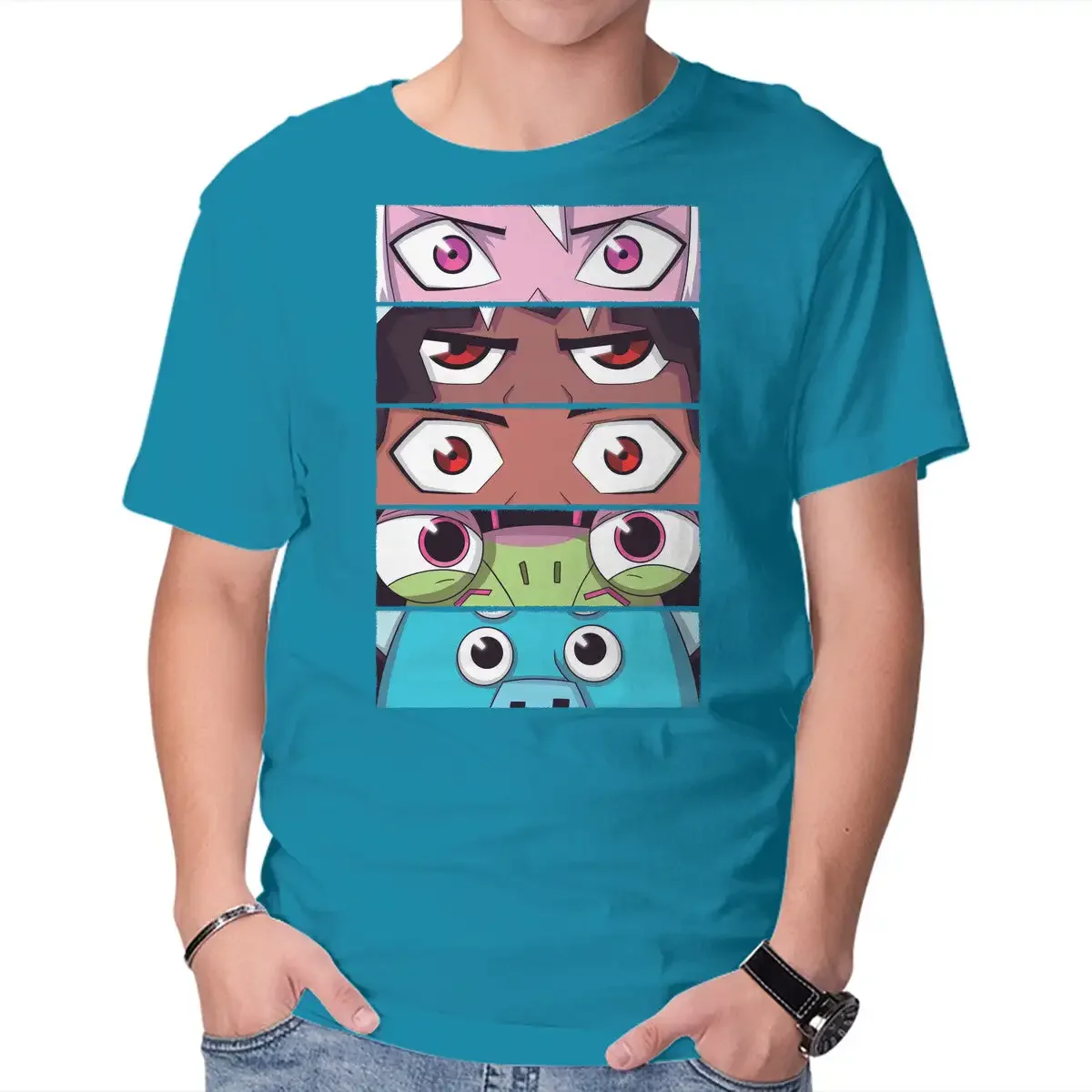 Kipo Eyes Unisex T-shirts for Man Woman Short Summer Tees Casual Cotton New Arrival Fashions Couple's Cloths