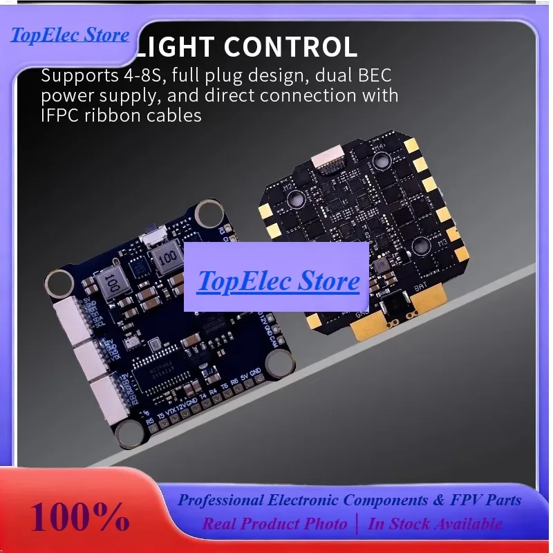 TopEsHPXGRC F722 Flight Controller Stack BLHeli_32 80A/100A ESC 3-8S Professional Grade For Racing Drone