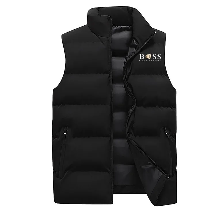 2024 men\'s autumn and winter new high-quality short coat fashion casual light warm cotton vest original design coat