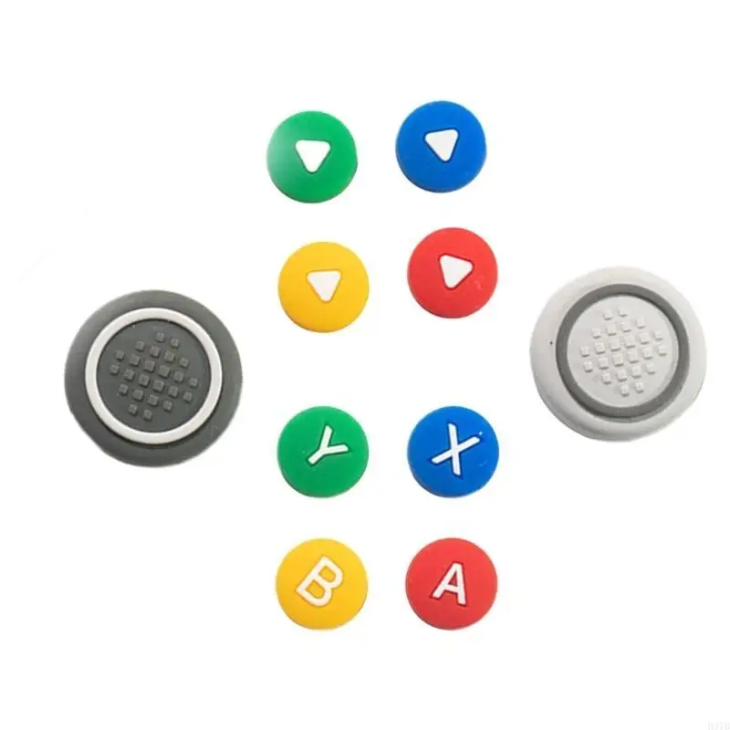 Conjunto H37B 10 piezas joystick silicona para cubierta llave direccional reemplazo del controlador del