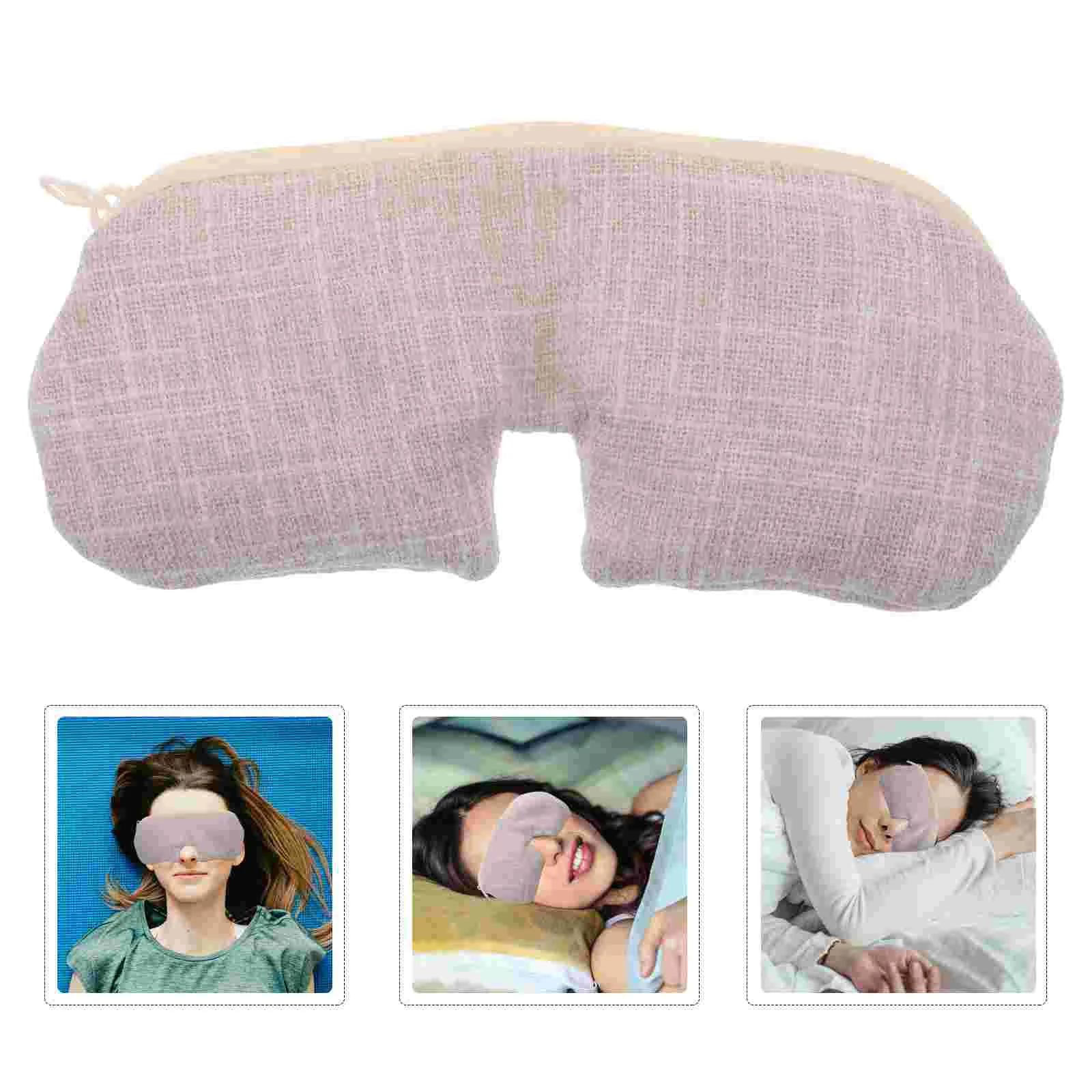 Rose Salt Hot Compress Eye Mask Heat Therapy Relief Physiotherapy Sleeping Travel