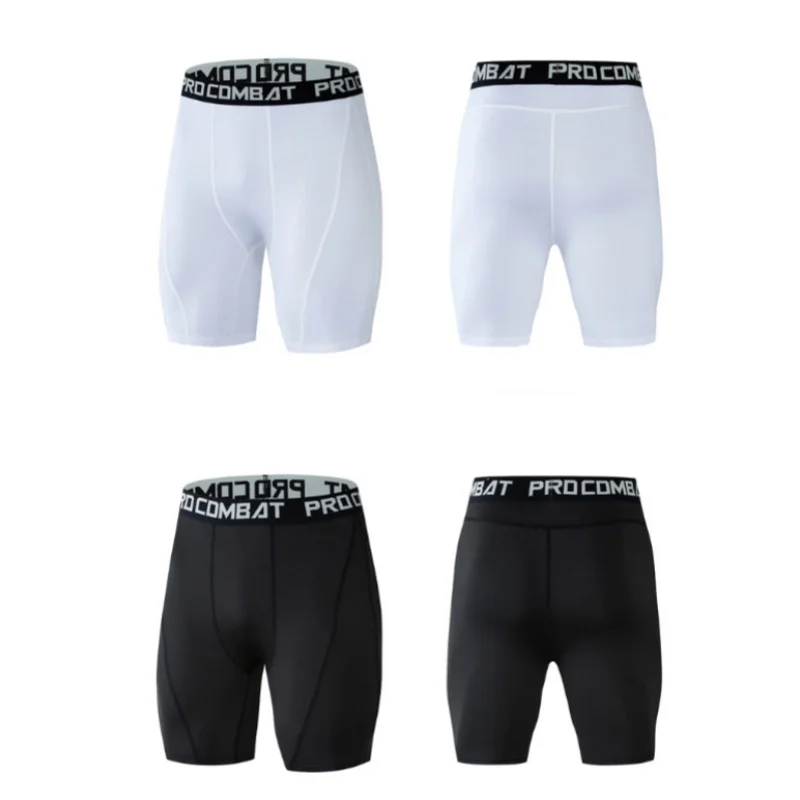 Sports Men Leggings Male Fitness Pants Elastic Compression Tights Gym Running Training Shorts Quick Drying Bottoming Shorts
