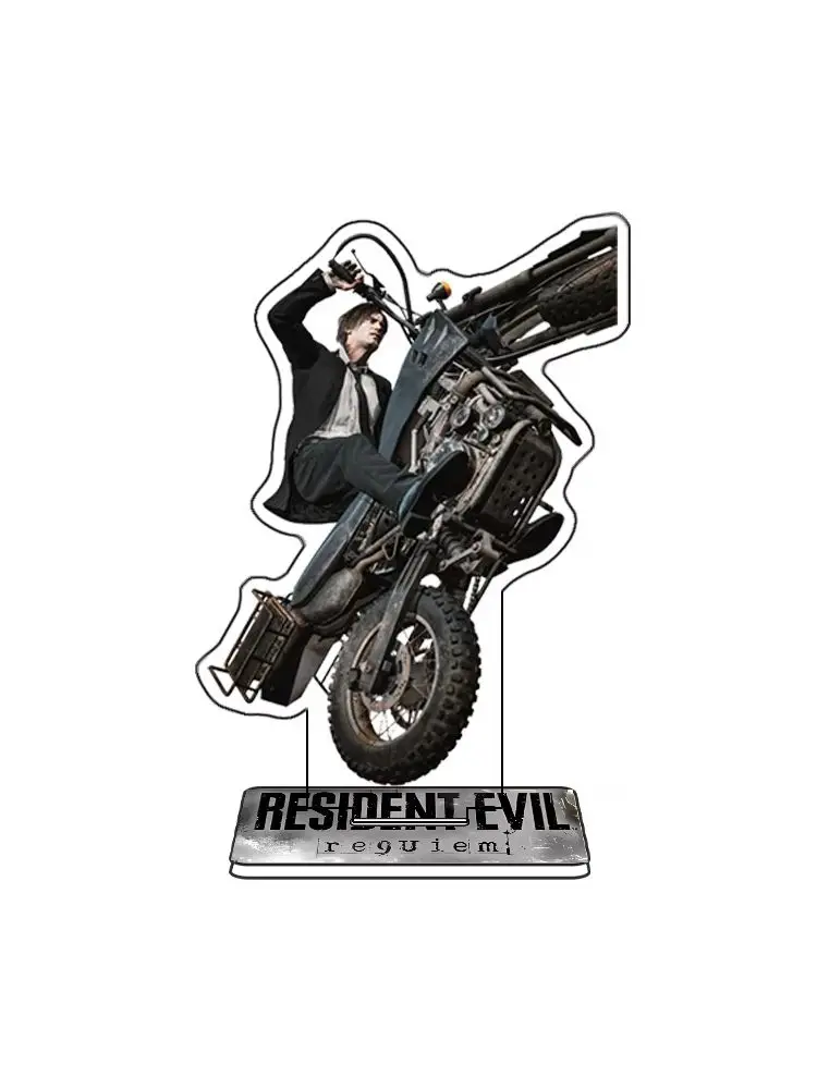 GAME Resident Evil Requiem 15CM Acrylic Stand keychain Game Stand Grace Ashcroft Leon S. Kennedy Desk decor Gift For Game Fans
