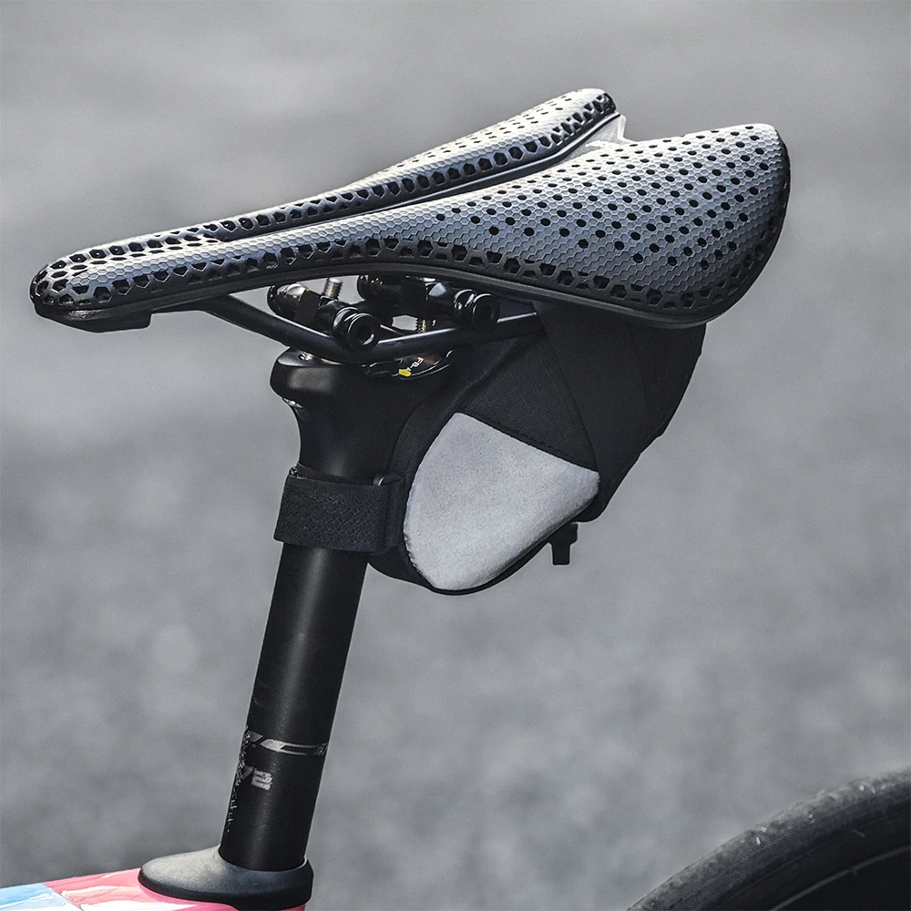 Rhinowalk Bicycle Mini Tail Bag 0.4L Hold With One Hand Bike Saddle Bag Portable Bike Seatpost Bag Cycling Bag Accessories