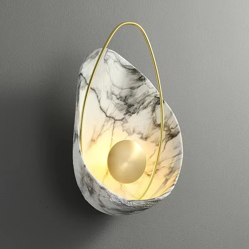 

Postmodern Luxury Bedside LED Wall Lamp Nordic Designer Living Room TV Background Wall Hotel Corridor Light Home Decor Lighting