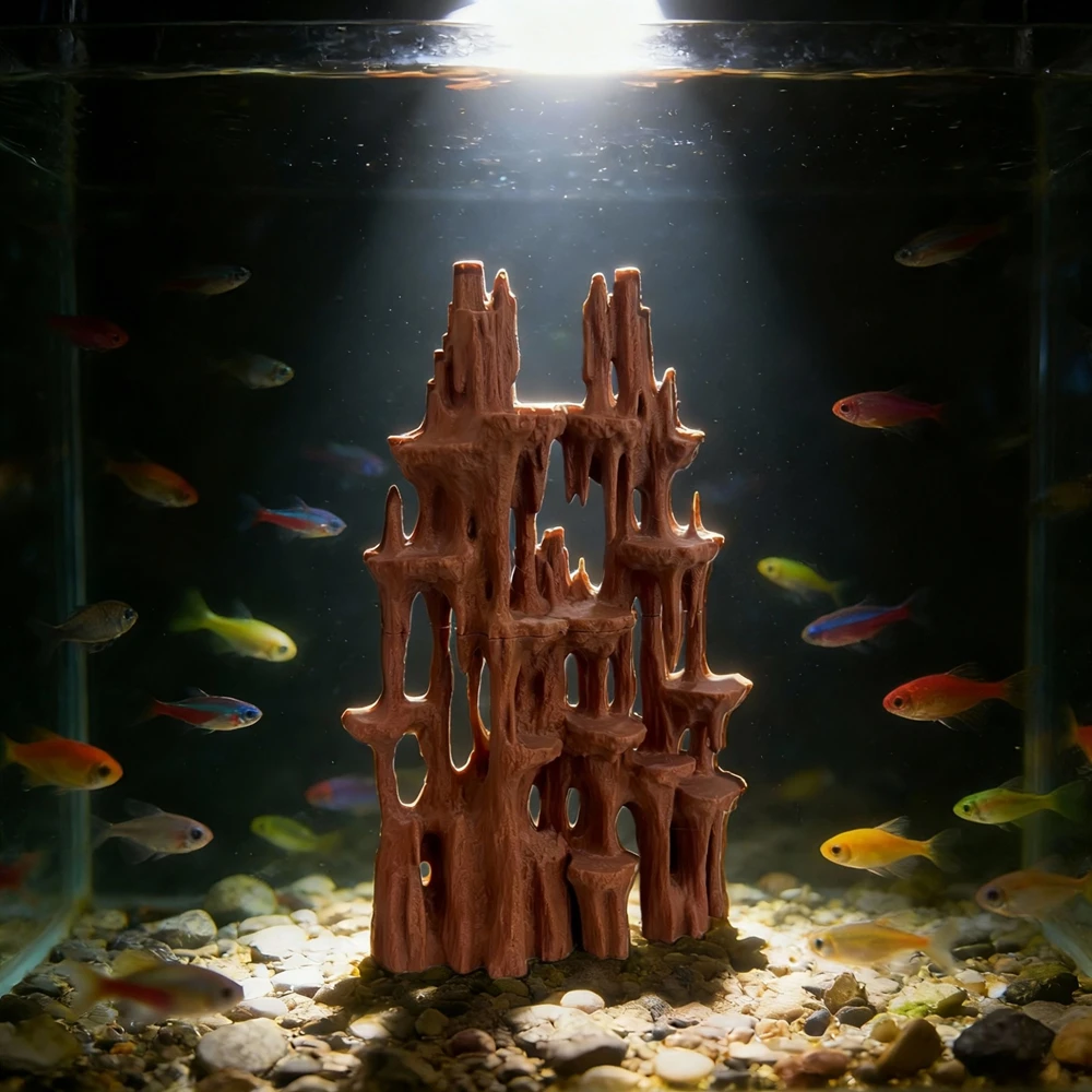 

Аквариумный пейзаж, украшение рокарии, различные украшения для аквариума, ландшафтный декор, убежище Betta, пещера, аксессуары для аквариумов