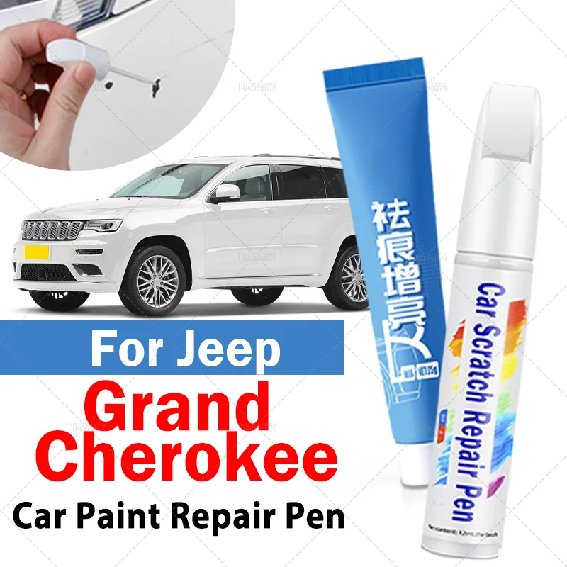 

For Jeep Grand Cherokee 1992-2025 ZJ WJ WK WK2 WL Paint Repair Pen Touch Up Scratch Remover DIY Auto Accessories Black White Red