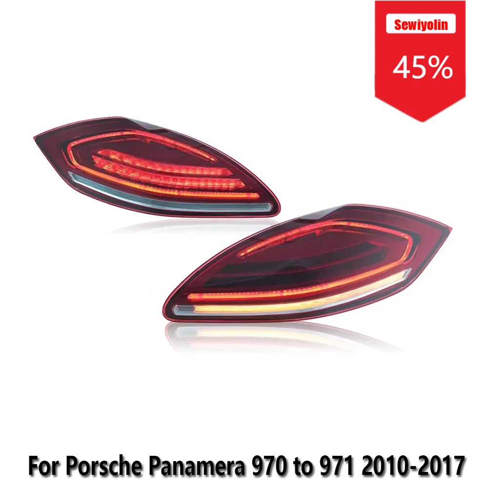 

Sewiyolin автомобильные светодиодные задние фонари в сборе для Porsche Panamera 2010-2017 авто противотуманные DRL тормозные указатели поворота Plug and Play