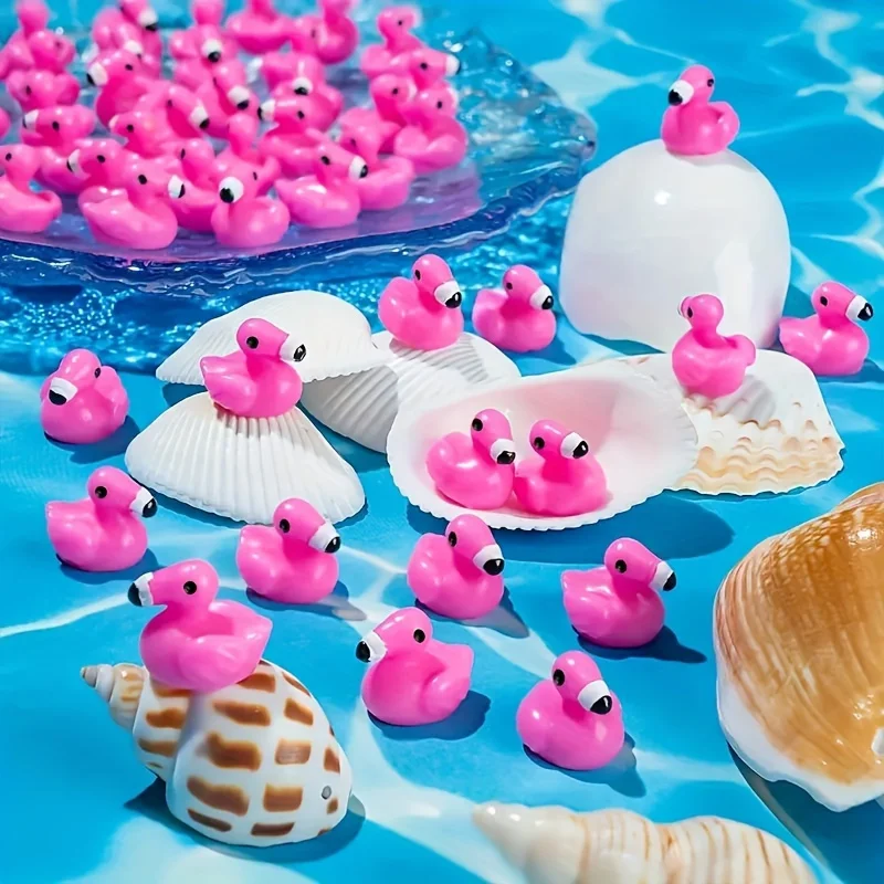 10/50pcs Resin Flamingo Miniature Statues - Perfect for Home Decor, Garden, and Outdoor Party Decorations, Ideal Gifts