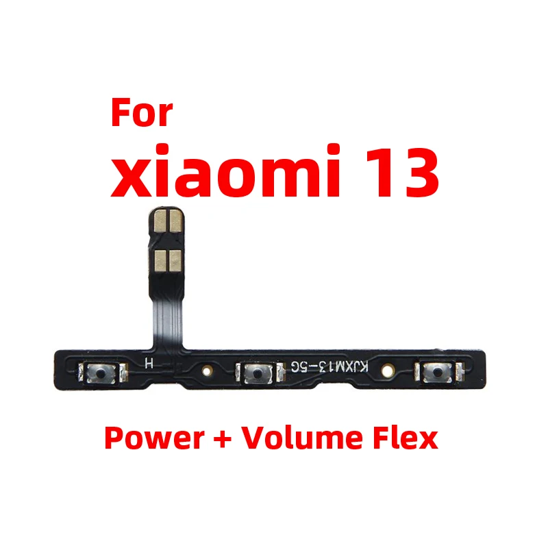 For Xiaomi 13 Power ON OFF Volume Camera Key Button Switch Flex Cable Replacement