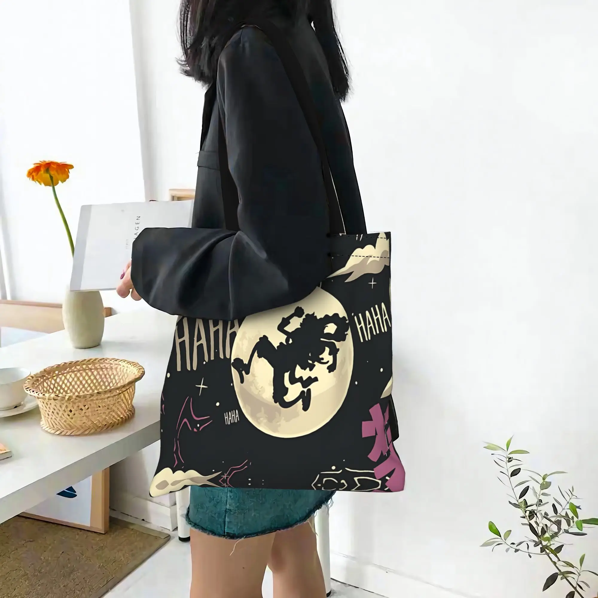 Fashion Anime One piece Theme Women's Bag Shopping Bag  Canvas Tote Bag Women'S Shoulder Handbag Christmas Gift
