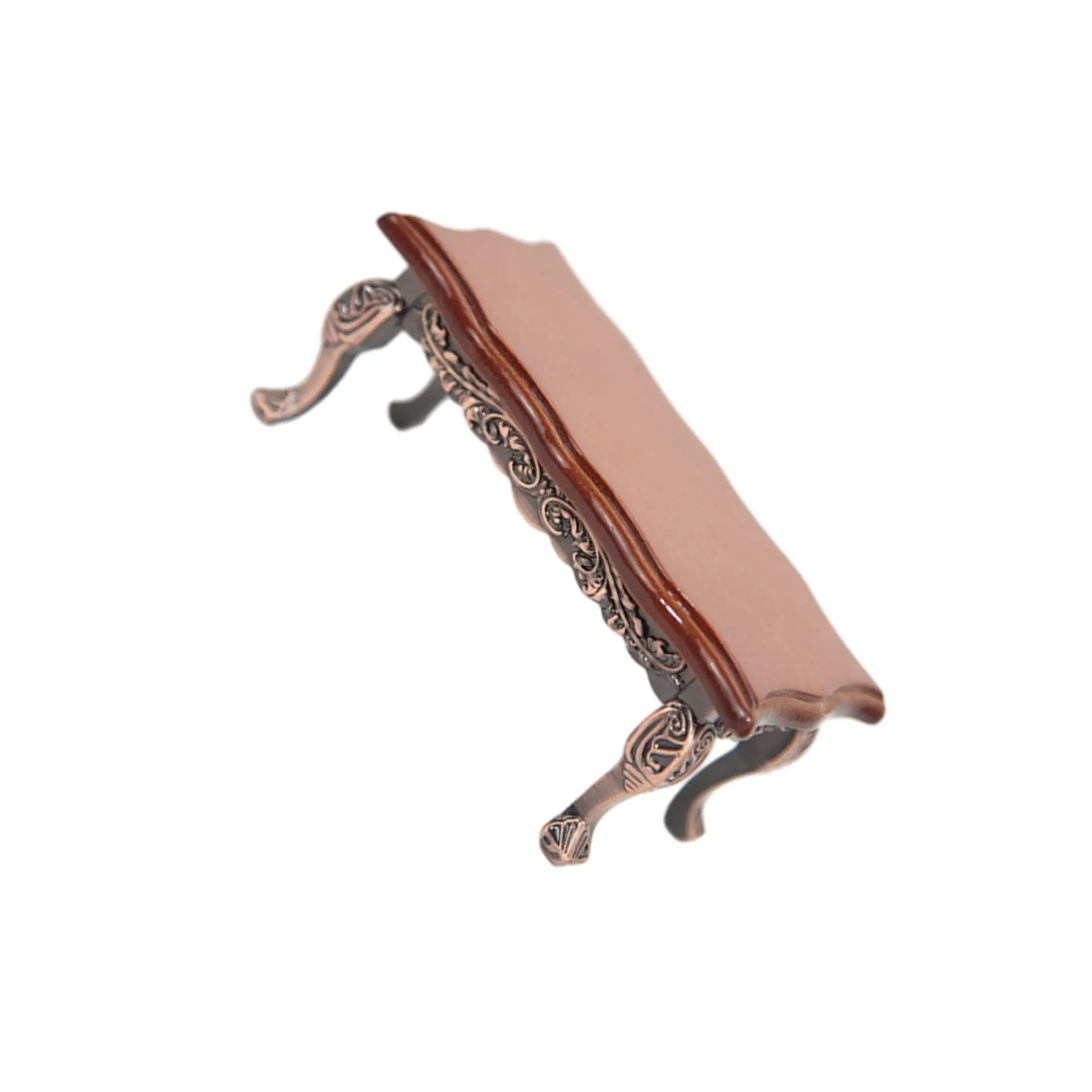 1:12 Mini Wooden Desk Miniature Furniture Table for Home Bedroom Living Room Small